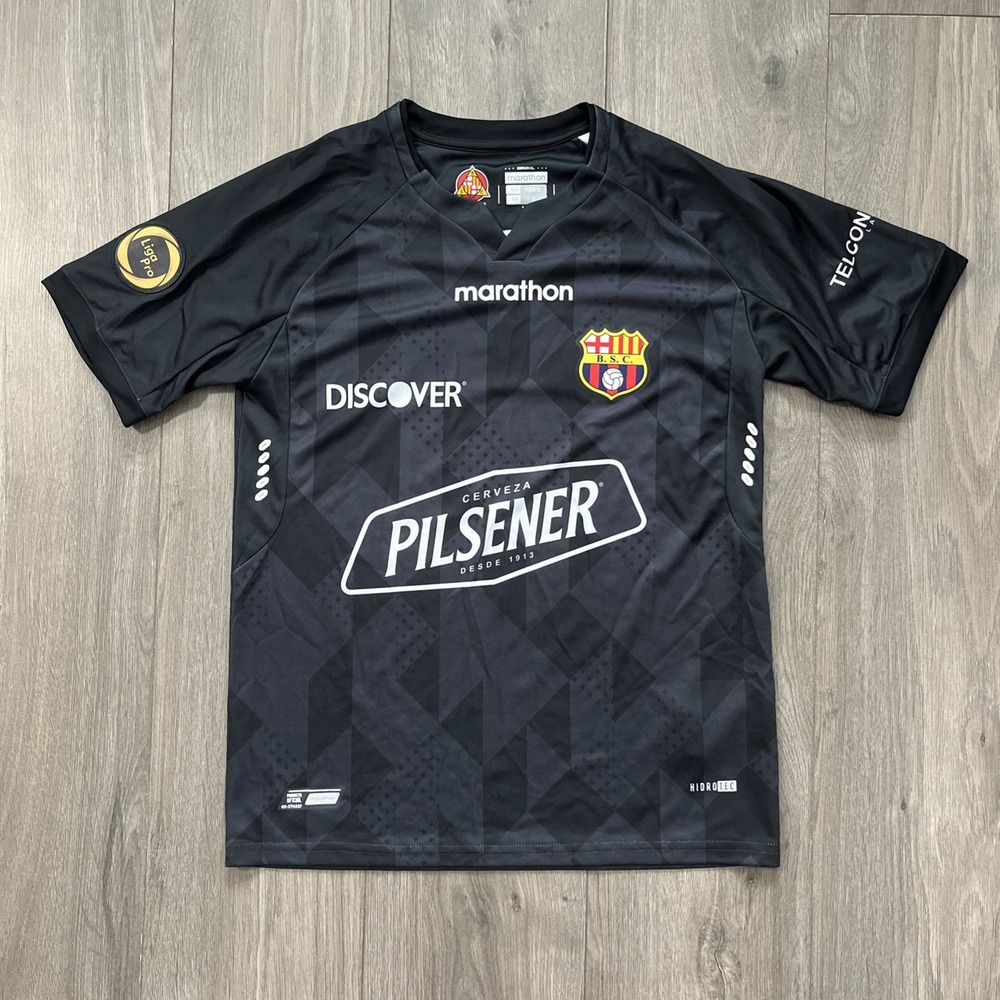 Marathon Barcelona FC Men's S Jersey Black Short Sleeve
